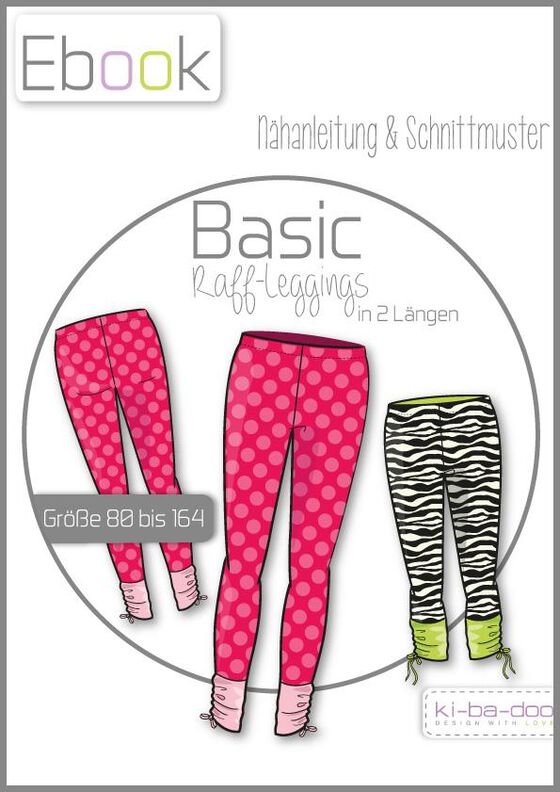 Ebook/Nähanleitung Raff-Legging Mädchen Gr. 80 - 164 image number 1