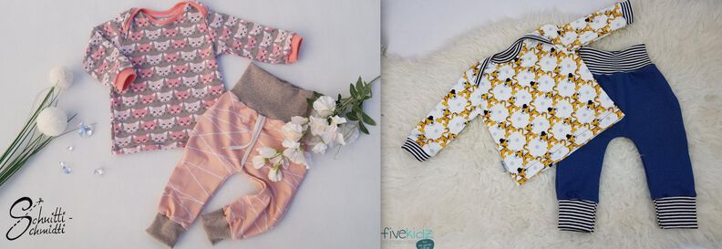 Newborn-Set LOU Hose+Shirt Gr. 50-92 icl. gratis Plottdatei image number 2