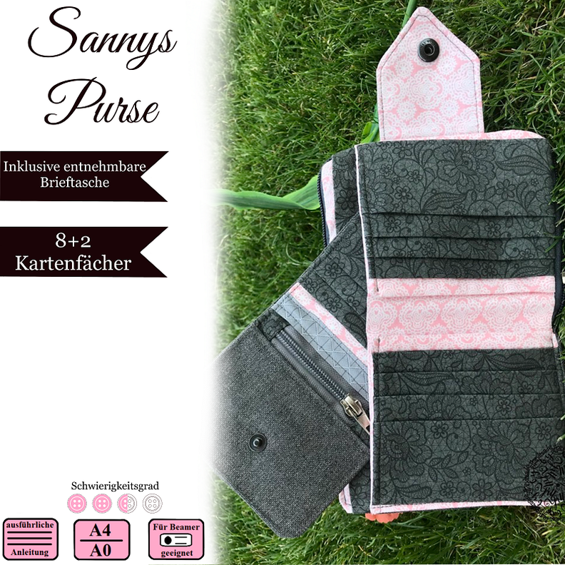 Geldbörsen Schnitt „Sannys Purse“ image number 1