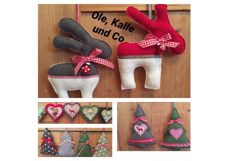 Anhänger Set Weihnachten Ole, Kalle und Co image number 1