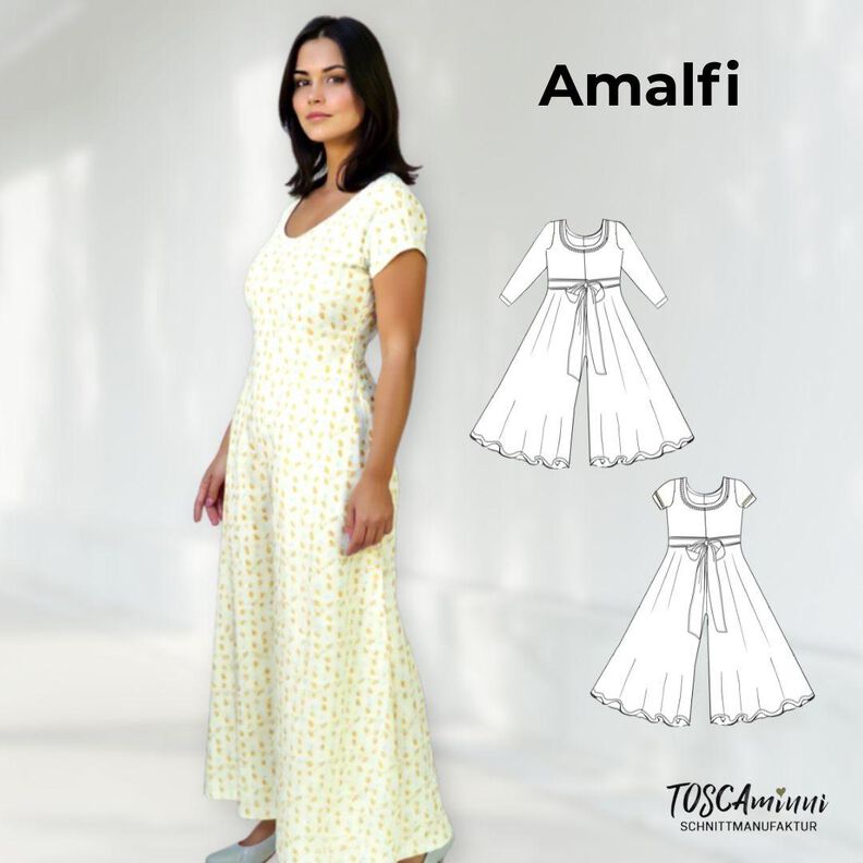Schnittmuster Damen Overall Amalfi Gr. 34–54 für Nähanfänger image number 1