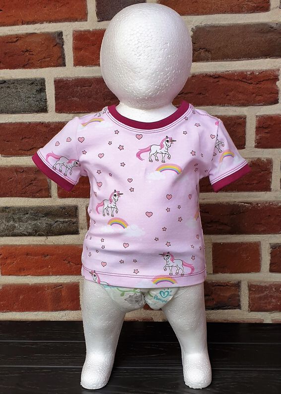 Fin – Babyshirt aus Jersey mit Knopfleisten Gr. 44–98 A4+A0 image number 2