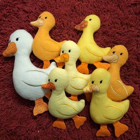 Stickdatei ITH Gans Gänse Ente Kuscheltier