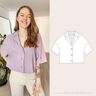 Oversized Bluse mit Reverskragen Größe 34-50 thumbnail number 1