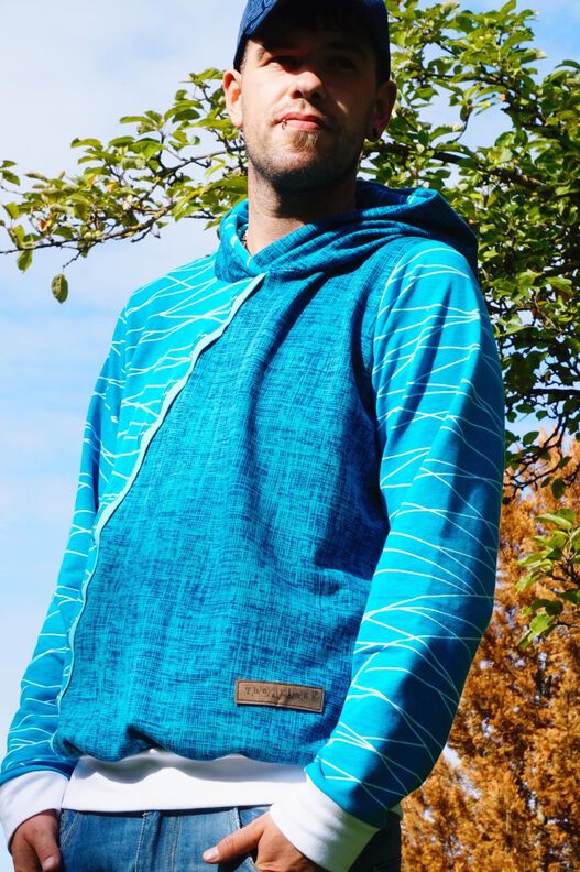 HERRENHOODIE XS - XXL MIT TEILUNG UND TASCHEN image number 3