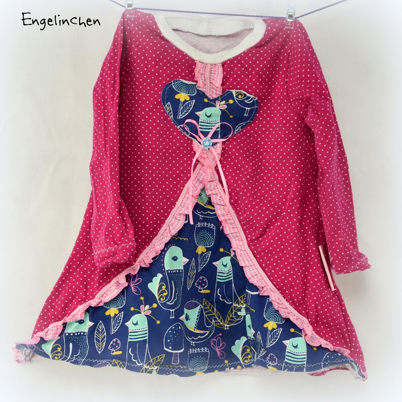HEARTrock Tunika Kleid Gr. 74 - 164 + Puppenschnitt image number 10