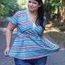 Bluse ALOE curvy (46-56) Schnittmuster Schößchenbluse thumbnail number 3