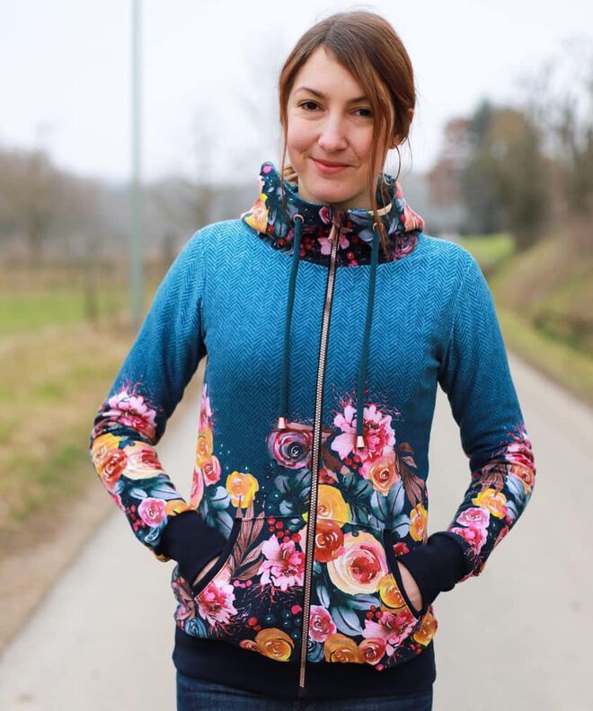 Sweatjacke Damen Schnittmuster Gr. 32-58 - Paco #125 image number 10