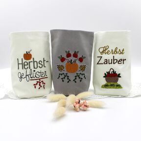 ITH Lichterbeutel Herbst 8 Motive Kürbis Laub Blätter
