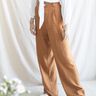 High waist Stoffhose mit weiten Beinen thumbnail number 4