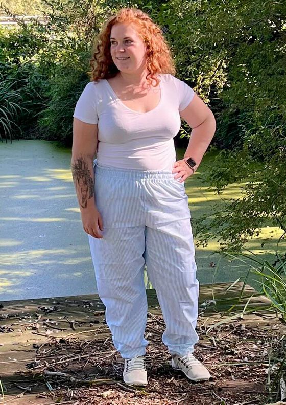  Loose fit Hose Solskin Gr. 32-50 High Waist, A0 image number 9