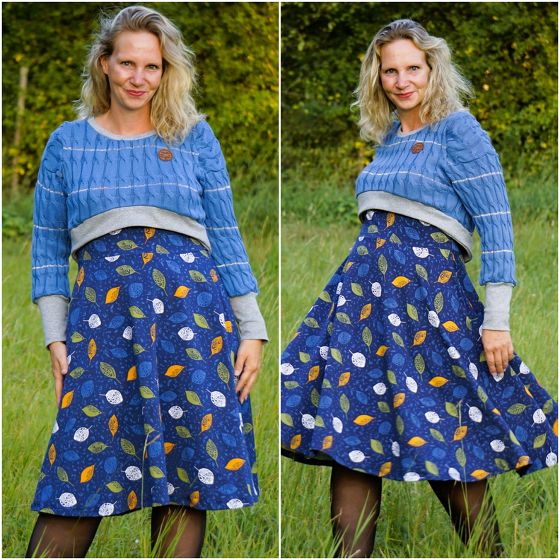 Becky Gr. 32 bis 48 Set aus Crop-Oberteil und Drehkleid image number 6