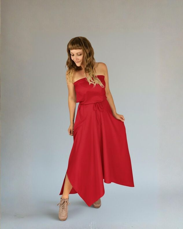 Sommerkleid + Rock, Schnitt m. Ebenen, A4, A0+, Beamer image number 6