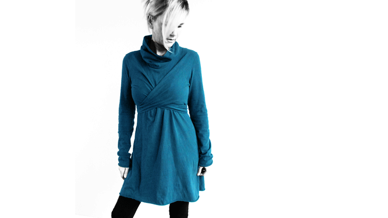 Kleid Wickelkleid Loures Schnittmuster 34-48 image number 3
