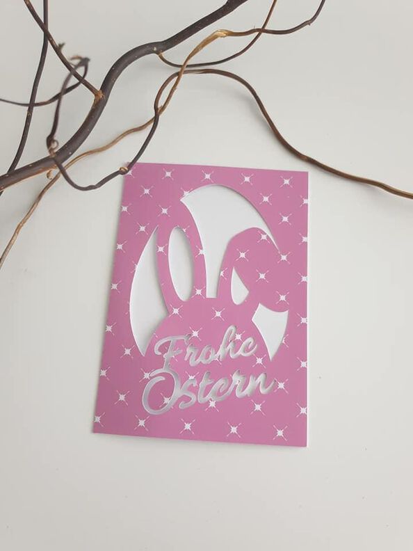 Plotterdatei Frohe Ostern Karte image number 6