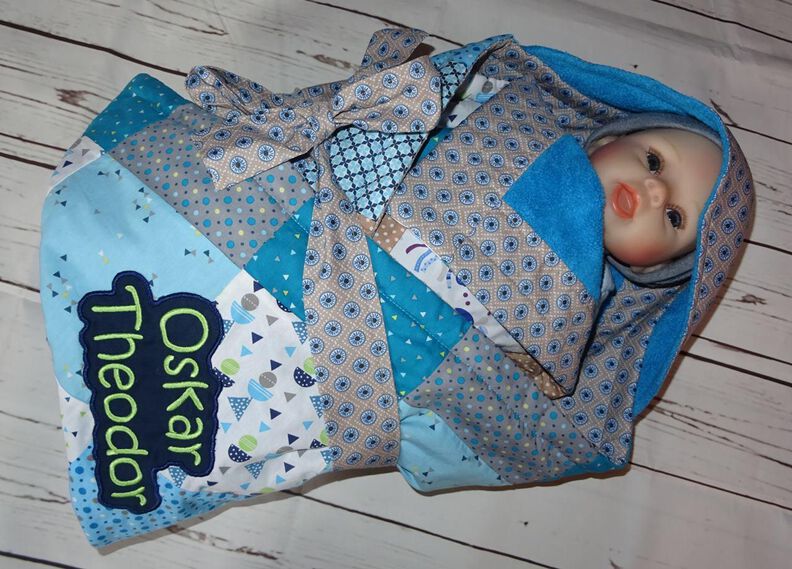 Baby Kapuzendecke nähen E-Book Decke für Babys image number 7