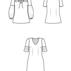 Bluse oder Kleid ALEXANE PDF-A4, A0 und BEAMER