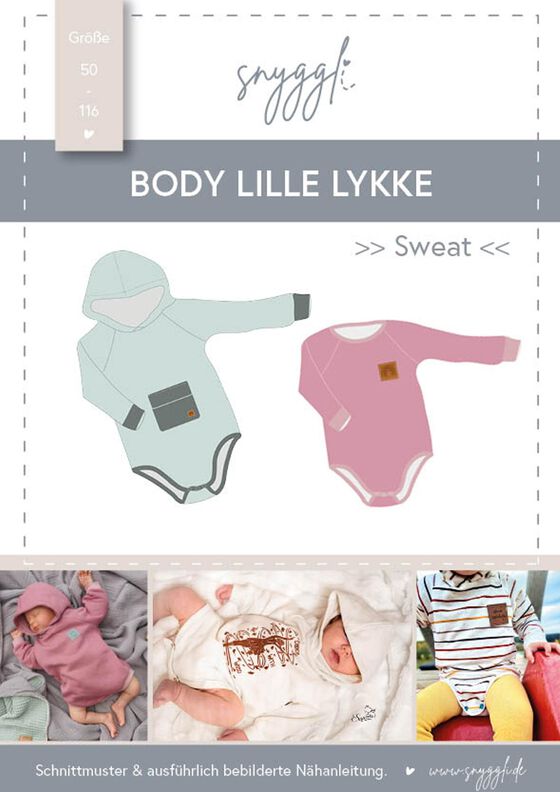 Body Lille Lykke, Gr. 50-116, Sweat, Kapuze, A0 image number 9
