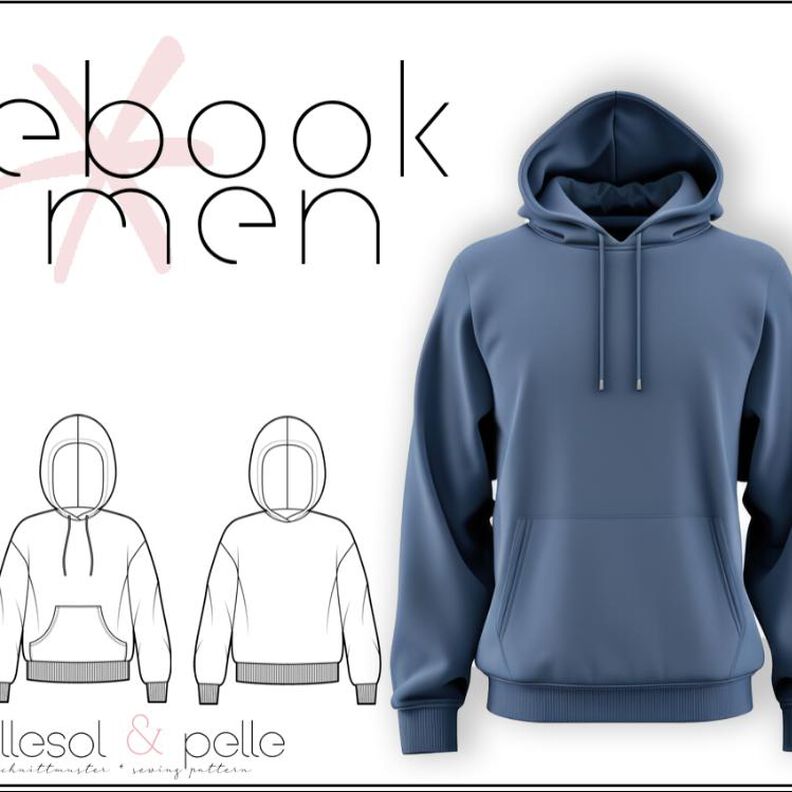 Ebook Männer Comfort Hoodie *mit A0-Datei* image number 1