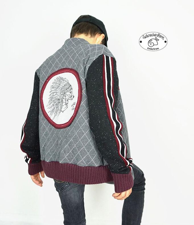 Collegejacke, "Heaven", Schnittmuster Gr 110-152 image number 3