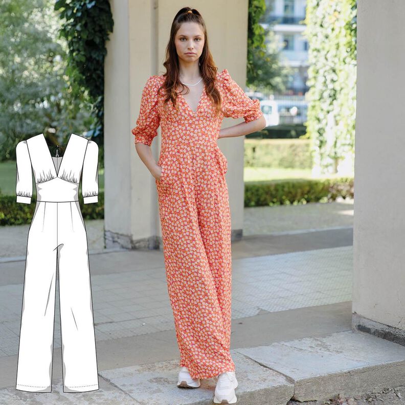 Jumpsuit Schnittmuster Damen XS-XXXL Elegant image number 1