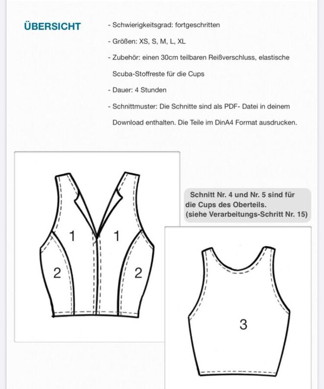 Oberteil #Inessa Nähanleitung und Schnittmuster (XS-XL) image number 10