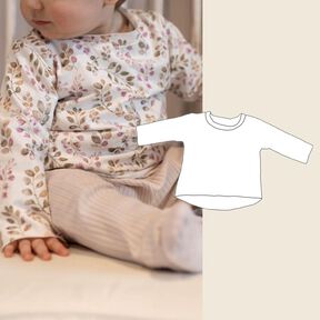 Comfy-Shirt Baby / Babyshirt mit Knopfleiste