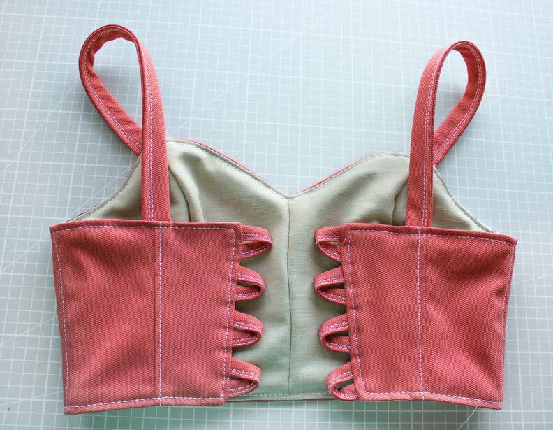 Bustier-Oberteil #Hailey Nähanleitung und Schnittmuster  image number 6