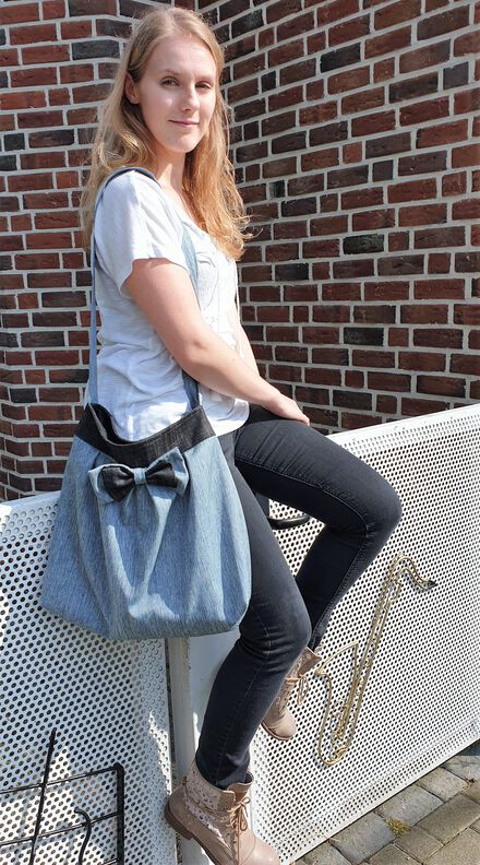 Caro – Shopper, Strand- oder Handtasche, inkl. Schleife image number 6