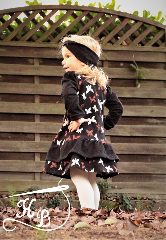 Kleid Rosie Gr. 62 - 164 Rüschenkleid Raffung Puffärmel image number 10