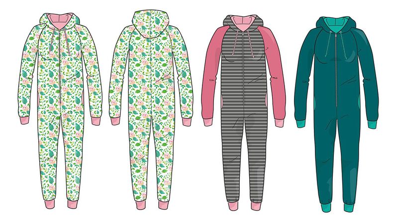 Ebook/Nähanleitung Raglan-Jumpsuit Damen, Gr. 32-48 image number 2