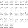 Stickdatei - Hai Raubfisch Linien thumbnail number 6