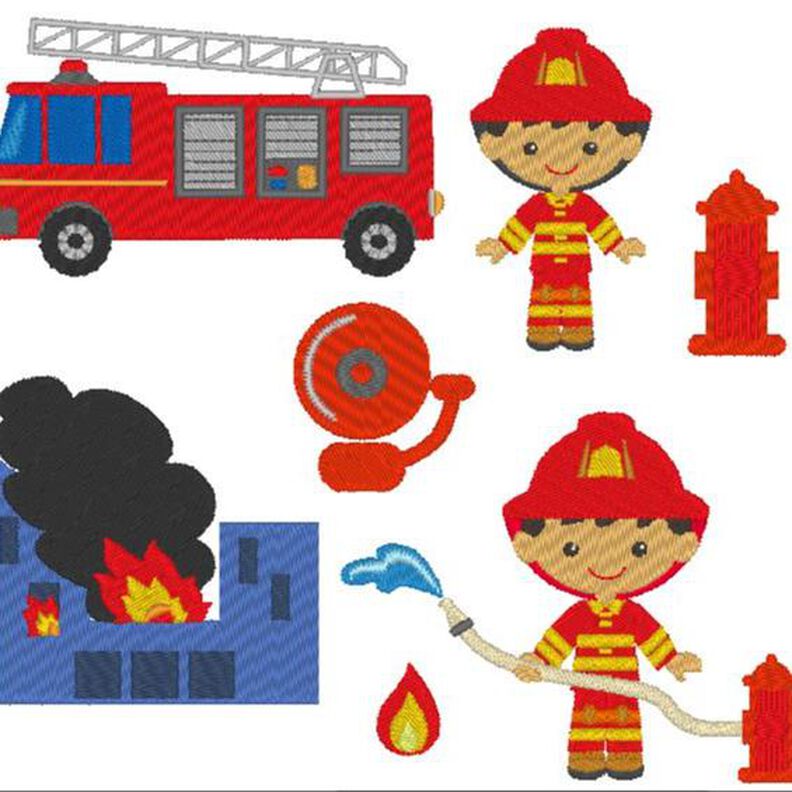 Feuerwehr Feuerwehrmann Stickdatei image number 1