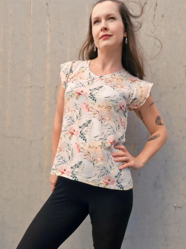 lovely lady top 34-58 Top Shirt Sommeroberteil Damenshirt image number 7