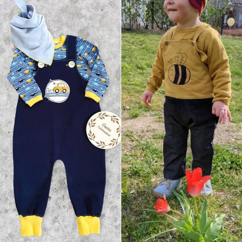 Baby Hose Latzhose Jeans Strampler GAGAH ♥ Gr. 56-98 image number 9