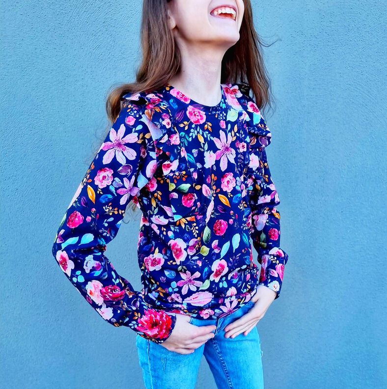 Pullover Gr.134-164-Sweater Lola groß -  inkl. Beamerdatei  image number 5