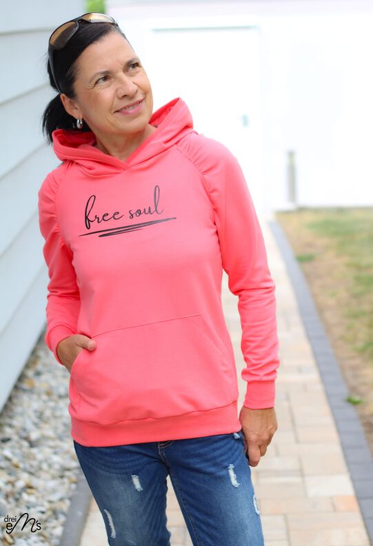 Hoodie EBERN Gr. 34-56 + gratis Plottdatei  Schnittmuster image number 4