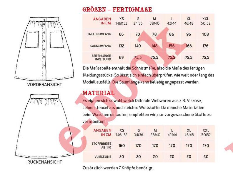 FRAU FIONA - Rock mit Knopfleiste XS-XXL image number 10
