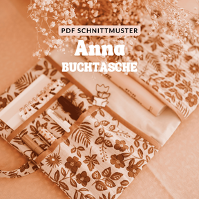 Buchtasche | Buchhülle nähen Schnittmuster "ANNA"