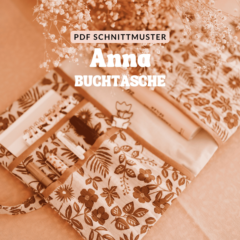 Buchtasche | Buchhülle nähen Schnittmuster "ANNA" image number 1
