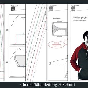 Herrenhoodie Como Schnittmuster 46-58 S-XXXL
