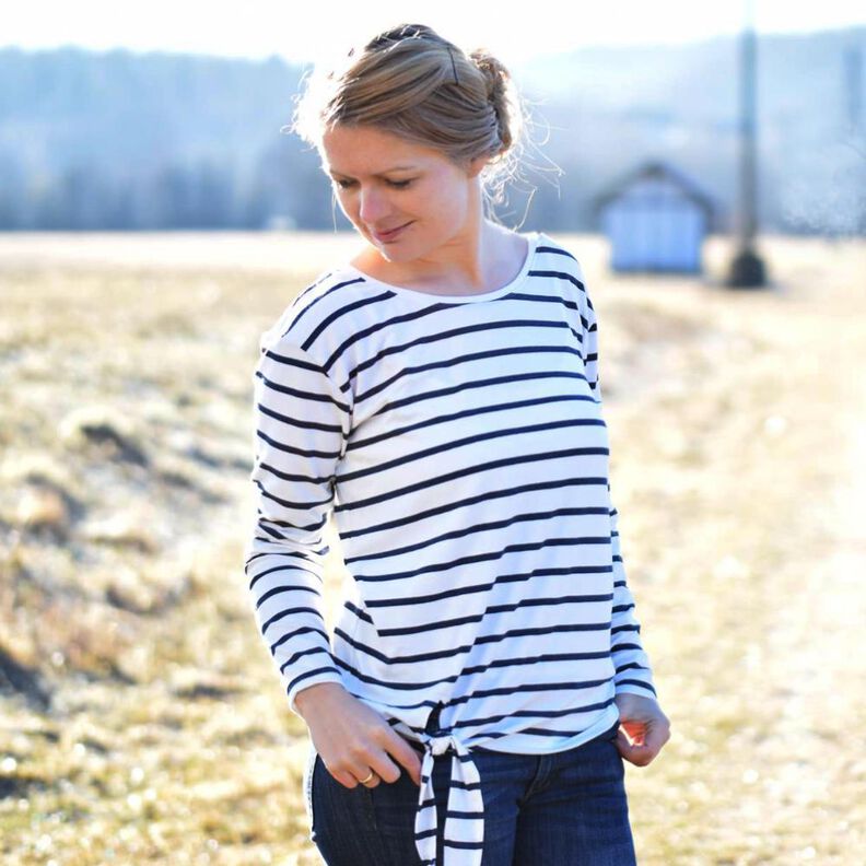 Pullover, Kleid mit Knoten (34-54) AMIZADE Schnittmuster image number 1