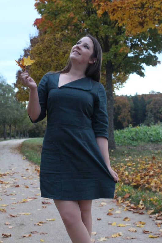 Kleid Eutikleid Reißverschluss + Schlitz KHAYAL ♥ Gr. 34-56 image number 5