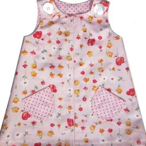Nähanleitung + Schnitt Hängekleid für Kleinkinder 68-104