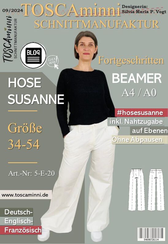 Schnittmuster Hose | Marlene-Hose | Hosenschnitt + Nähvideo image number 9