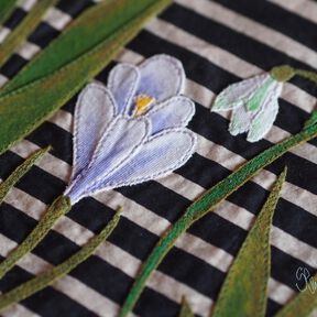 Applikationsvorlage und N&auml;hanleitung Krokusse