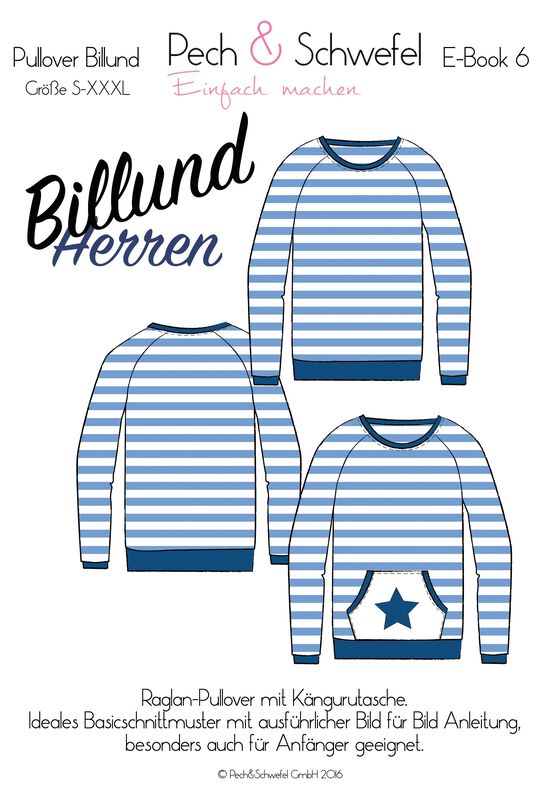 Ebook Schnittmuster Billund Basicpullover Herren image number 1