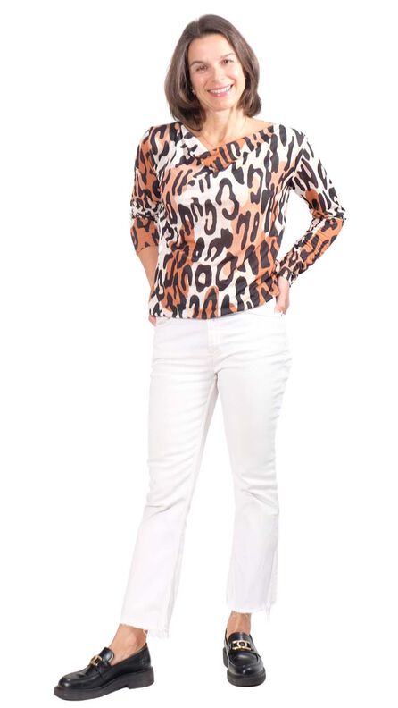 Wasserfallshirt "DERYA", Gr. 158-46 image number 3