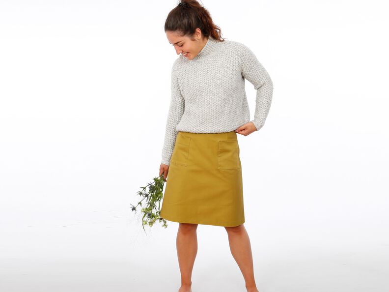 FRAU INA - Rock mit aufgesetzten Taschen XS-XXL image number 6