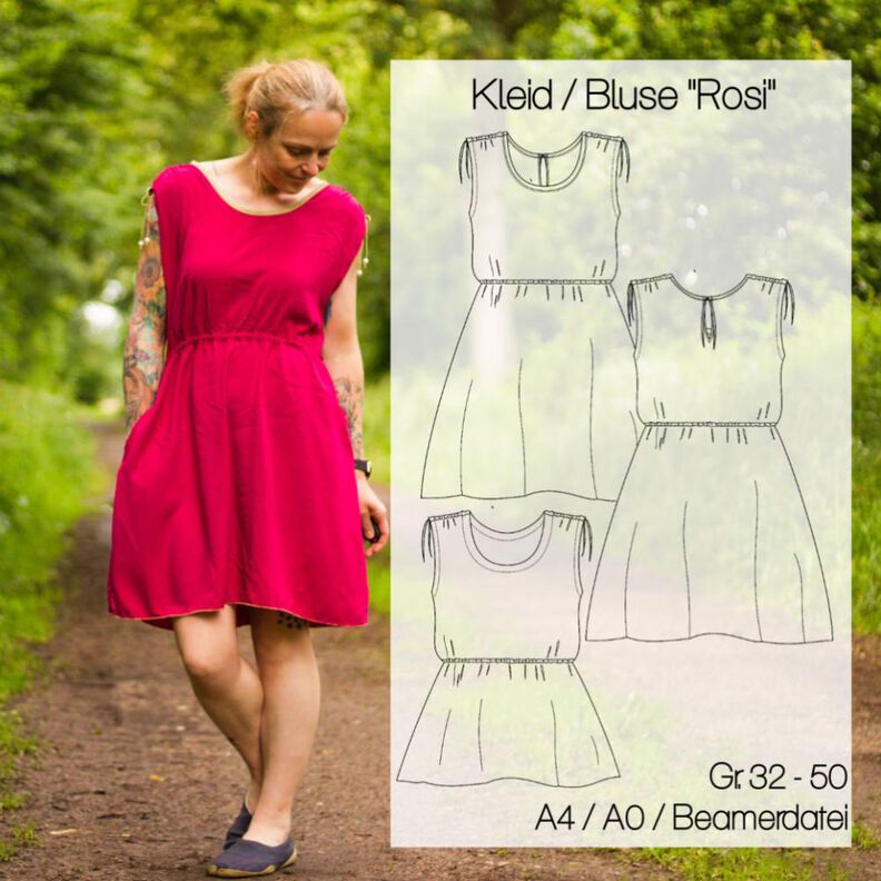 Kleid/Bluse "Rosi" Gr. 32 -50 image number 1